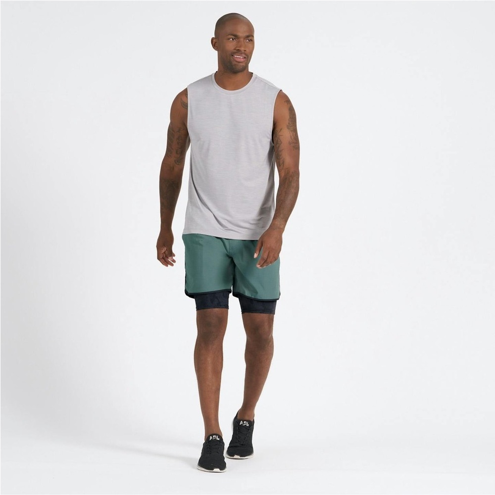 Vuori Stockton Men's Athletic Shorts Camo - Picture 2 of 7